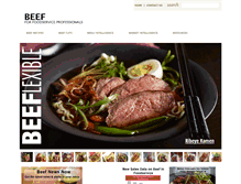 Tablet Screenshot of beeffoodservice.com